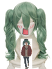 Halloween Cosplay Perücke von VOCALOID Hatsune Miku in Graugrün Hitzebeständigen Faser Cosplay mit Perücke Spiel Faschingskostüme