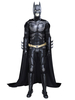 Halloween DC Comics Das dunkle Ritter Batman Cosplay Kostüm Schwarz PU Leder Outfit