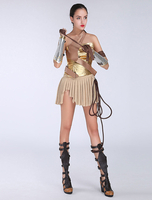 Halloween DC Comics DC Comics Wonder Woman Set Film mit Obi (Kimonogürtel)&Träger&Oberteil&Mini Kleid&und Ellbogenschutz Faschingskostüme