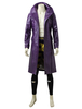 Halloween DC Comics Joker Film mit Überzieher Squad Joker Cosplay Faux Lederjacke lange Jacke Faschingskostüme