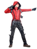 Halloween DC Comics Set Fernseh-Drama PU mit Accessoires&und Handschuhe&Hose&und Augenklappe&Oberteil Faschingskostüme