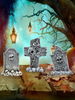 Halloween Dekoration Mini Grabstein Trio Set Harz Handwerk Dekor