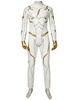Halloween Der Blitz Cosplay Gott Geschwindigkeit August Hart Weiß Pu-leder DC Comics Cosplay Kostüm Karneval Kostüm Faschingskostüme