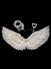 Halloween Engel Kostüm Kinderzubehör White Wings Halo Stirnband Fairy Wand