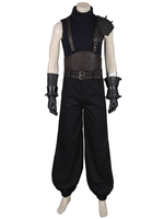 Halloween Final Fantasy Cosplay Kostüme Dark Navy Cloud Strife Final Fantasy PU Leder Outfit Spielset Spiel Cosplay Kostüme Faschingskostüme