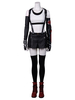 Halloween Final Fantasy Cosplay Kostüme Tifa Lockhart Baumwolloutfit FF 7 Remake Cosplay Set (keine Schuhe) Karneval Kostüm Faschingskostüme