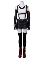Halloween Final Fantasy Cosplay Kostüme Tifa Lockhart Baumwolloutfit FF 7 Remake Cosplay Set (keine Schuhe) Karneval Kostüm Faschingskostüme