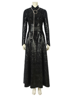 Halloween Game Of Thrones Cosplay Outfit Lady Sansa Stark Schwarz Set Film TV Drama Cosplay Kostüme Karneval Kostüm Faschingskostüme
