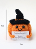 Halloween Gehäkelter Kürbis Plüsch Handgemacht Niedlich Amigurumi Dekor