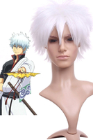 Halloween Gintama Sakata Gintoki Cosplay Perücke