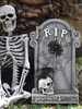 Halloween Grabstein Dekor Gothic Friedhof Rasen Ornamente Wetterfeste Harz Friedhof Requisiten