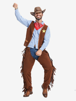 Halloween Halloween Kostüme Kaffeebraun Herren Burlesque Hut Top Polyester Set Feiertagskostüme