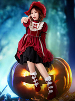 Halloween Hexenkostüme Burgunder Outfit