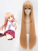 Halloween Himouto UmaruChan Doma Umaru Cosplay Perücke Umaru Orange lange gerade Cosplay Perücke