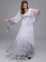 Halloween Horror-Zombie-Kostüm Halloween-Geisterzombie weibliches Geisterkostüm Vampirbrautkostüm Halloweenkostüm