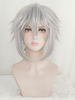 Halloween Königreich Herzen Cosplay Perücke Riku Light Grey Skip Hair Perücke Halloween Faschingskostüme