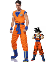 Halloween Kostüm Dragonball Cosplay Overall Son Goku 2 Stück Cosplay Kostüm Faschingskostüme