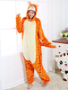 Halloween Kostüm Erwachsene Tarnung Pyjamas kostüm Unisex Tiger in anderen Stylen und Orange mit Tier-Formen Design Flanell Overall Faschingskostüme