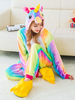 Halloween Kostüm Halloween Einhorn Kostüm erwachsene Kigurumi Pyjamas Tierkostüm Cosplay Einhorn Unicorn Faschingskostüme
