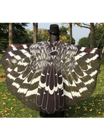 Halloween Kostüm Owl Moth Wings Kostüm Adult Black Cape Halloween