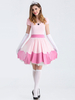 Halloween Kostüm Rosa Super Mario Bros Skater-Kleid-Kostüm