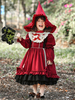 Halloween-Kostüme für Kinder Burgunder Set Kid Cotton Lolita Kleid
