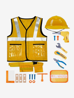 Halloween-Kostüme für Kinder Gelbes Halloween-Set Weste aus Polyester für Kinder