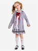 Halloween-Kostüme für Kinder Graues Halloween-Set Polyester-Krawattenrock für Kinder