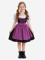 Halloween-Kostüme für Kinder Hellhimmelblau Halloween-Polyester-Set Kinderkleid