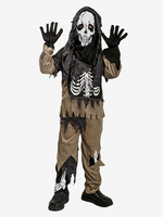 Halloween-Kostüme für Kinder Kaffeebraun Halloween-Set Polyesterhose Oberteil für Kinder