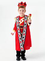 Halloween-Kostüme für Kinder Rotes Halloween-Polyester-Set Kopfbedeckung für Kinder