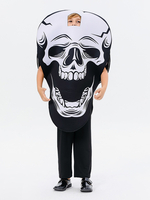 Halloween-Kostüme für Kinder Schwarzes Halloween-Oberteil aus Polyester für Kinder