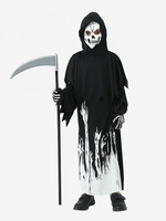 Halloween-Kostüme für Kinder Schwarzes Halloween-Polyester-Set Kinderkleidung