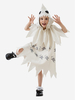 Halloween-Kostüme für Kinder Weißes Halloween-Set Polyester-Kapuzenkleid für Kinder