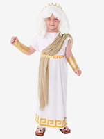 Halloween-Kostüme für Kinder Weißes Halloween-Set Polyesterkleid für Kinder