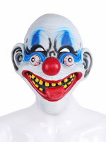 Halloween Kostümzubehör Weiße Joker Maske PU Leder Maskerade Kostümzubehör