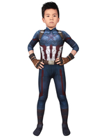 Halloween Marvels The Avengers Captain America Kostüm Catsuits mit Handschuhen