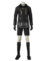 Halloween NieR Nier: Automata Set Spiel aus Roma-Strickstoffe Hose&mit Rucksack&und Socken&und Kopftuch&und Überzieher&und Handschuhe&und Halskette Faschingskostüme