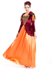 Halloween Renaissance Kleid aus Polyester mittelalterliche Orange Kostüm Cosplay
