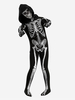 Halloween-Skelett-Bodysuit mit 3D-Knochendruck für Kinder und Erwachsene passendes Kostüm für Partys