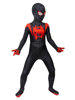 Halloween Spider Man In The Spider Verse Miles Morales Marvel Comics Cosplay-Kostüm für Kinder
