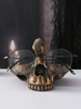Halloween Totenkopf Brillenständer Schreibtisch Organizer Harz Home Office Dekor