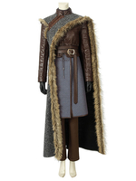 Halloween TV Drama Game Of Thrones Saison 8 Cosplay Kostüm 2020 GOT Arya Stark Grey 7 Stück Halloween Karneval Kostüm Faschingskostüme