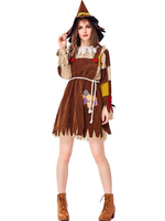 Halloween Vogelscheuche Kostüme Märchen Zauberer von Oz Kostüm