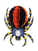 Halloween Wanddekorationen Dark Navy Paper Spider Requisiten