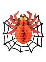 Halloween Wanddekorationen Orange Papierspinne Urlaub Requisiten