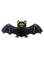 Halloween-Wanddekorationen Schwarzer Papierfledermaus-Anhänger