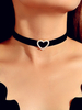 Halsketten Black Hearts Pattern Zinc Alloy Damen Schmuck