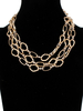 Halsketten Blond Geometric Aluminium Cut Out Damenschmuck