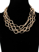 Halsketten Blond Geometric Aluminium Cut Out Damenschmuck